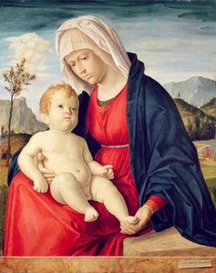 Neitsyt ja lapsi (öljy kartongille) tekijältä Giovanni Battista Cima da Conegliano