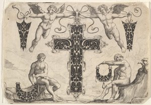 Ristin muotoinen riipus ja neljä muuta aihetta, 1622. tekijältä Giovanni Battista Costantini