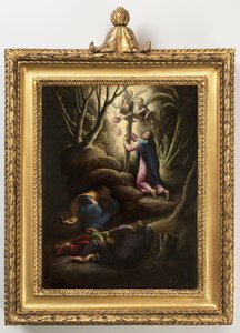 Agony in the Garden, n. 1595 (öljy kuparille) tekijältä Giovanni Battista Cremonini