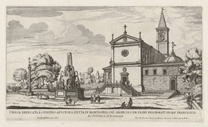 S. Pietro Apostololle omistettu kirkko (San Pietro in Montorio) tekijältä Giovanni Battista Falda