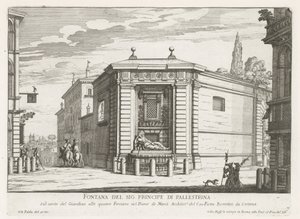 Dianafontein van de Quattro Fontane te Rome Suihkulähde Mr. Principe di Pallestrina (otsikko esineessä) Fountains of Rome (sarjan nimi) Fonteinen van Rome (sarjan nimi) tekijältä Giovanni Battista Falda
