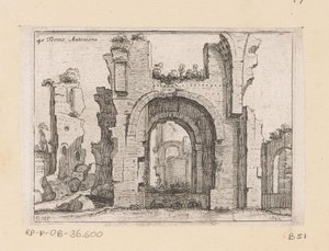 Resten van de Thermen van Caracalla te Rome Terme Antoniana (otsikko esineessä) Gezichten op Rome (sarjan nimi) Joitakin näkymiä Rooman asumattomista paikoista (sarjan nimi)