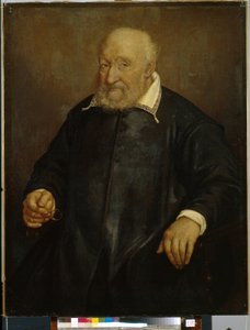 Christoforo Novatin (?) muotokuva (C. Novatin muotokuva). Giovan Battista Moronin (1520 tai 1525-1578) maalaus öljy kankaalle. italialainen taide (Bergamo) tekijältä Giovanni Battista Moroni