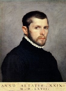 Nuoren miehen muotokuva, Giovanni Battista Moroni (n. 1525-1578), öljy kankaalle, 44,4x56,9 cm tekijältä Giovanni Battista Moroni