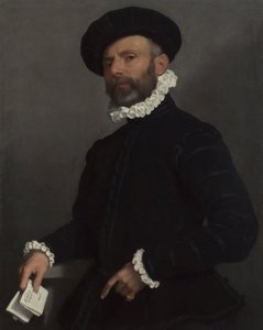 Muotokuva miehestä, jolla on kirje LAvvocato, c. 1570 tekijältä Giovanni Battista Moroni