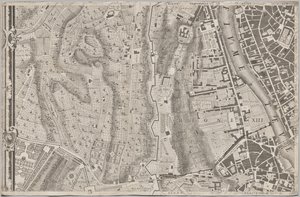 Giambattista Nollin vuonna MDCCXLVII julkistama uusi Rooman suunnitelma, joka tunnetaan nimellä La Pianta Grande di Roma