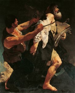 Pyhän Jaakobin marttyyrikuolema, Giovanni Battista Piazzetta tekijältä Giovanni Battista Piazzetta