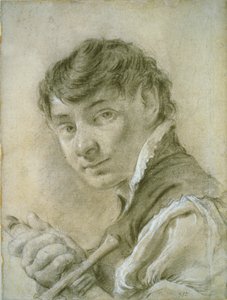 Muotokuva miekkaa pitelevästä nuoresta miehestä tekijältä Giovanni Battista Piazzetta