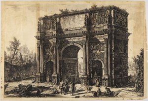 Konstantinuksen riemukaari tekijältä Giovanni Battista Piranesi