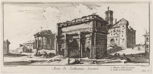 Septimius Severuksen kaari tekijältä Giovanni Battista Piranesi
