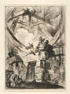 Carceri, IX: Jättiläinen pyörä tekijältä Giovanni Battista Piranesi