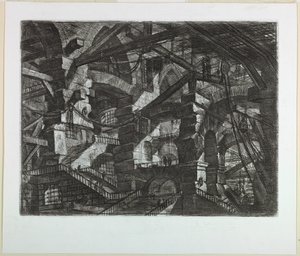 Carceri-sarja, levy XIV tekijältä Giovanni Battista Piranesi