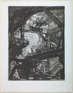 Carceri-sarja, otsikkosivu tekijältä Giovanni Battista Piranesi