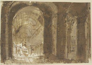 Kirkon sisätila tekijältä Giovanni Battista Piranesi