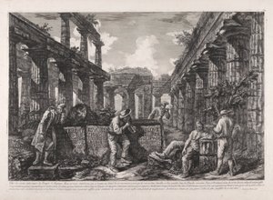 Etukappale, eri näkymistä tekijältä Giovanni-Battista Piranesi