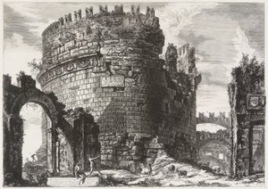 Caecilia Metellan hautamuistomerkki tekijältä Giovanni Battista Piranesi