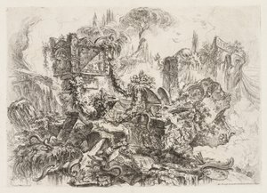 Groteschi: Rauniot käärmeineen tekijältä Giovanni-Battista Piranesi