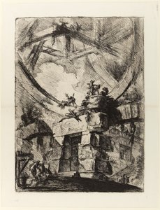 Keksintöjen vankilat, levy IX: Jättiläispyörä tekijältä Giovanni Battista Piranesi