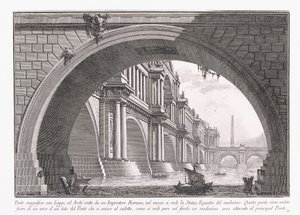 Upea silta loggialla tekijältä Giovanni Battista Piranesi