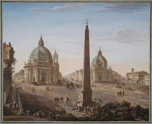 Piazza del Popolo, Rooma tekijältä Giovanni Battista Piranesi