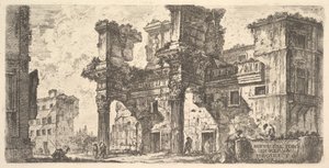 Levy 1: osa Nervan foorumia Osa Nervan foorumia, n. 1748. tekijältä Giovanni Battista Piranesi
