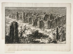 Antonine-kylpylän rauniot [Caracallan kylpylä], Rooman näkymät tekijältä Giovanni-Battista Piranesi