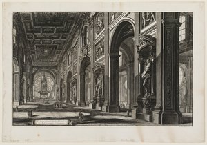San Giovanni in Laterano, sisäkuva tekijältä Giovanni Battista Piranesi