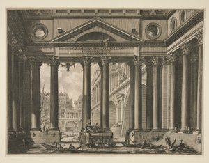 Le Antichitin IV osan toinen etukappale? Romane tekijältä Giovanni-Battista Piranesi
