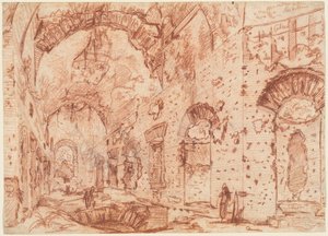 Villa Adrianan "Canopus" Tivolissa tekijältä Giovanni Battista Piranesi