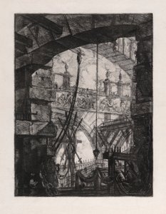Grand Piazza, levy 4 alkaen Carceri d tekijältä Giovanni-Battista Piranesi