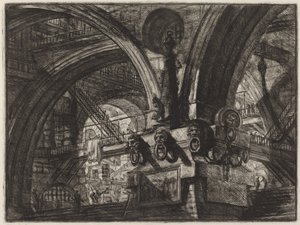 Laituri lampulla tekijältä Giovanni Battista Piranesi