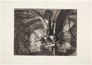 Laituri lampulla tekijältä Giovanni-Battista Piranesi