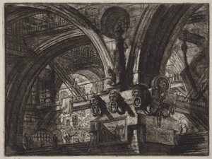 Laituri ja lamppu tekijältä Giovanni Battista Piranesi
