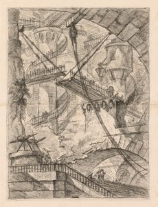 Vankilat: Valtava sisustus ja laskusilta tekijältä Giovanni Battista Piranesi