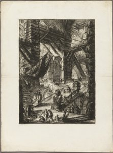 Portaikko palkintoineen, levy 8 Imaginary Prisonsista tekijältä Giovanni Battista Piranesi