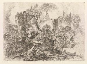Neron hauta, Grotteschista (groteskit) tekijältä Giovanni-Battista Piranesi