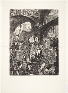 Mies telineessä tekijältä Giovanni Battista Piranesi