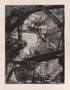 Nimikilpi, levy 1, Carceri d tekijältä Giovanni Battista Piranesi