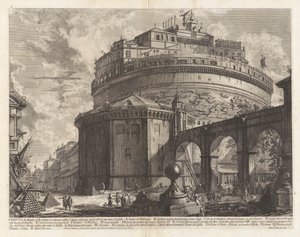 Näkymä mausoleumille d tekijältä Giovanni-Battista Piranesi