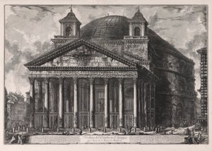 Näkymä Pantheonille d tekijältä Giovanni-Battista Piranesi
