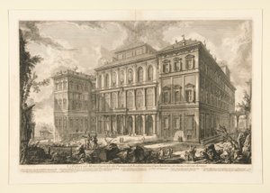 Näkymä Palazzo dellille tekijältä Giovanni-Battista Piranesi