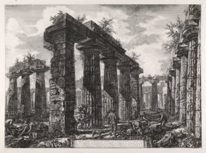 Näkymä Pronaoksen jäännöksistä tekijältä Giovanni-Battista Piranesi