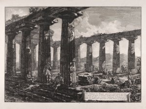 Temppelin sisäkuva, että tekijältä Giovanni-Battista Piranesi
