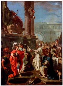 "Polyxenan uhri", 1730-luku tekijältä Giovanni Battista Pittoni the Younger