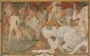 Kentaurien ja lapithien taistelu tekijältä Giovanni Battista Rosso Fiorentino