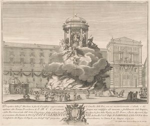 Kiinan Prima Macchina 1732: Jumalten neuvosto tekijältä Giovanni Battista Sintes, after Nicola Michetti