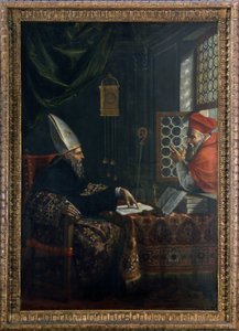 Pyhä Hieronymus ilmestyy Pyhälle Augustinukselle tekijältä Giovanni Battista Tassinari