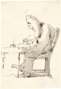 Venetsialainen lakimies työpöytänsä ääressä tekijältä Giovanni Battista Tiepolo