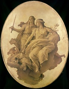 Allegoria rauhasta ja oikeudenmukaisuudesta tekijältä Giovanni Battista Tiepolo