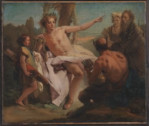 Apollo ja Marsyas tekijältä Giovanni Battista Tiepolo